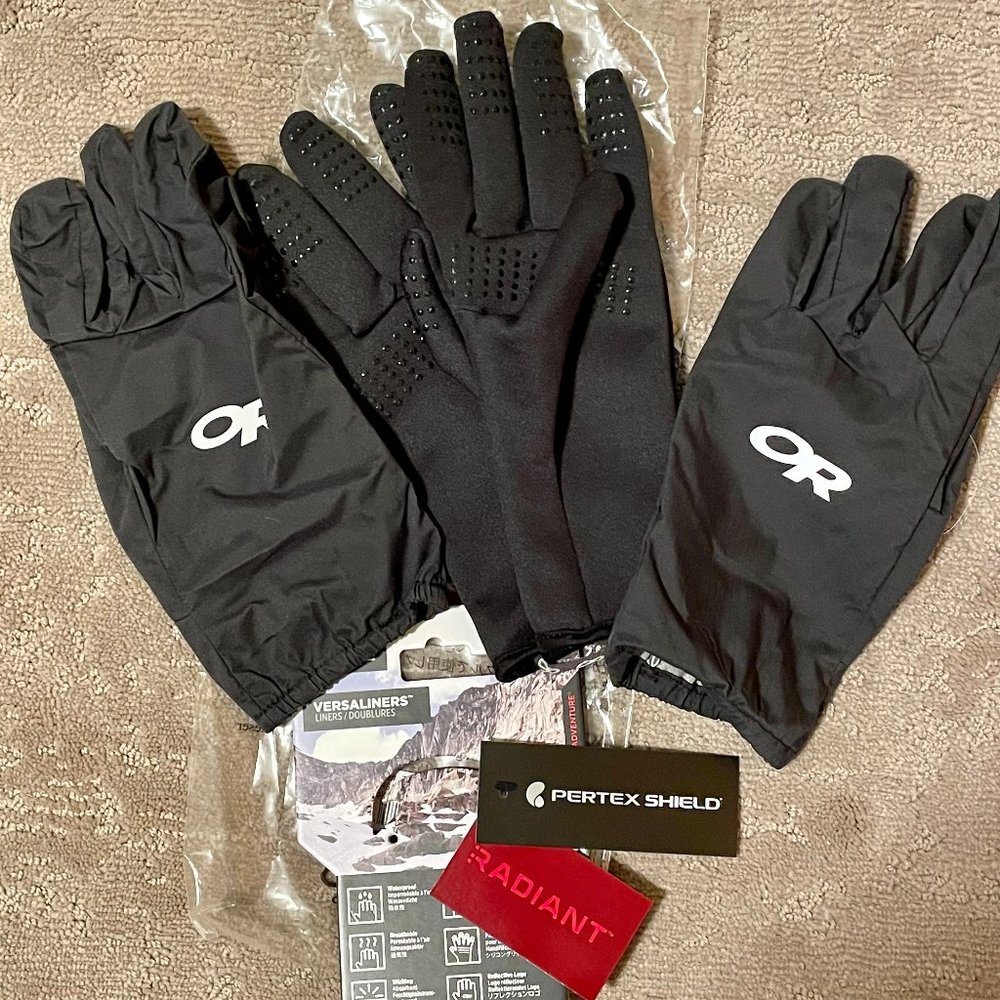 Outdoor Research Men's Versaliner Sensor Gloves, Mens, Medium/Black